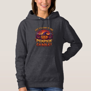 Pumpkin Carols Halloween Pumpkins Witch Hat Musica Hoodie