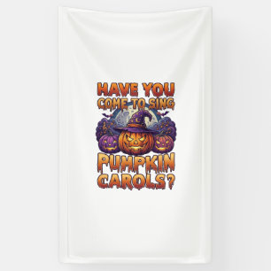 Pumpkin Carols Halloween Witch Hat Jack Lantern Ba Banner