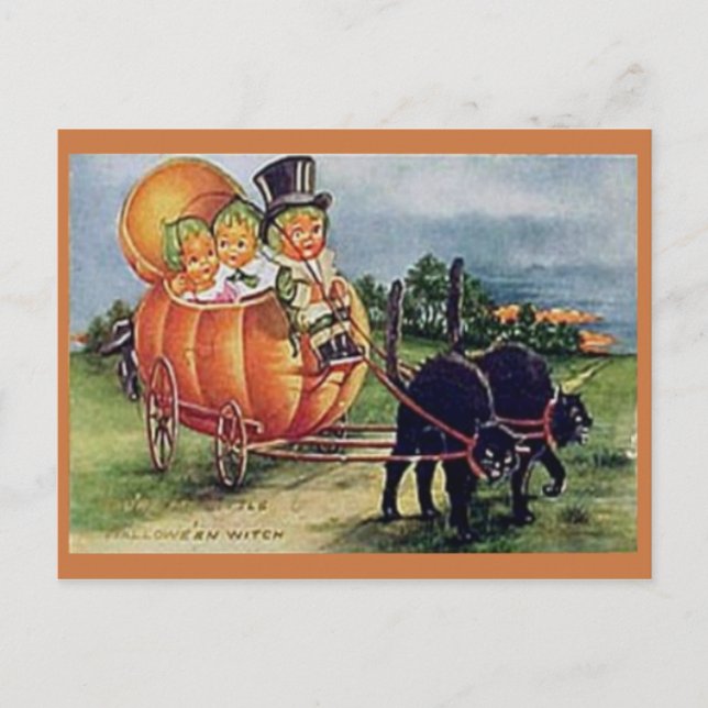 Pumpkin Carriage Postcard (Front)