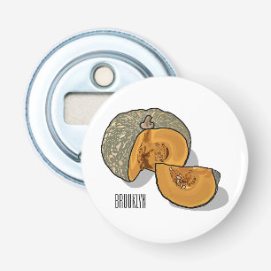 Pumpkin cartoon illustration bottle opener