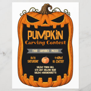 Pumpkin Carving Contest Flyer