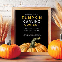 Pumpkin carving contest for Halloween party