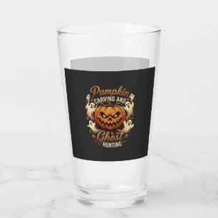 Pumpkin Carving Ghost Hunting Halloween Scary Flyi Glass