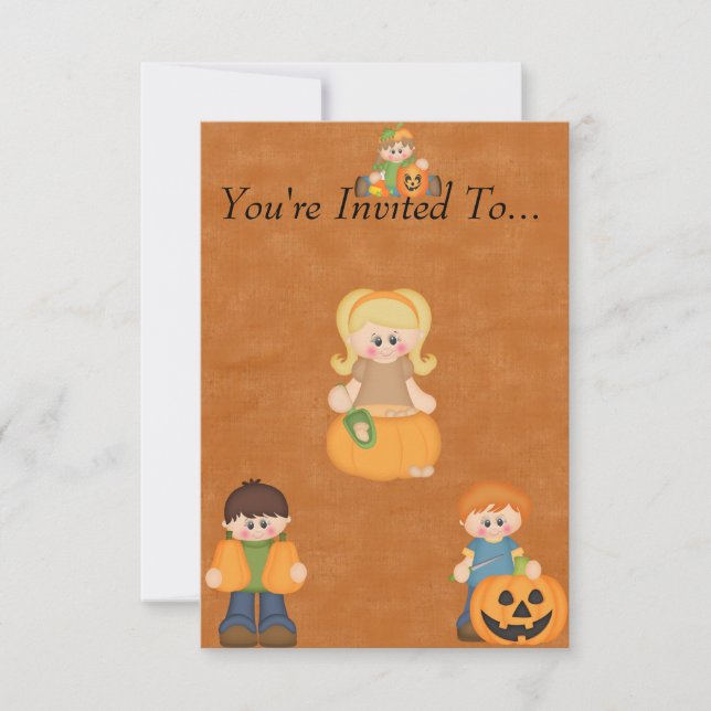Pumpkin Carving Invitation (Front)