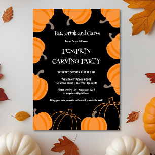 Pumpkin Carving Party Invitation