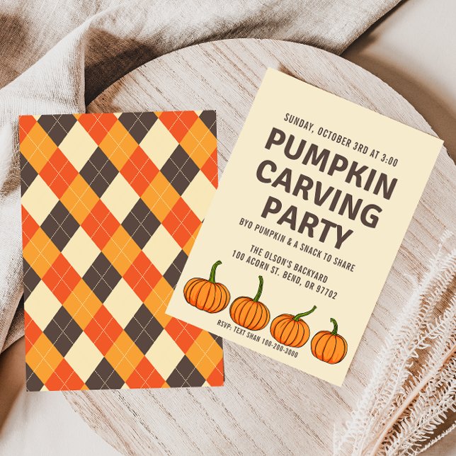 Pumpkin Carving Party Invitation (Creator Uploaded)