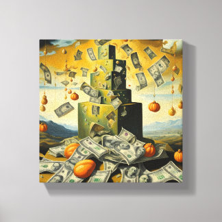 Pumpkin Cash Canvas Print