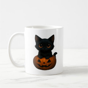 Pumpkin Cat Cute Spooky Halloween Shirt for Cat L Coffee Mug