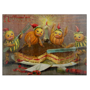 Pumpkin Characters Cutting Cake Board