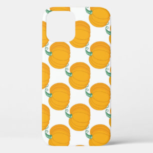 Pumpkin Charm: Vintage Hand-Drawn Pattern. iPhone 12 Case