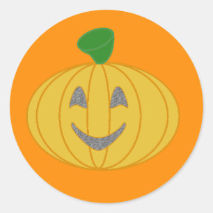Pumpkin classic round sticker
