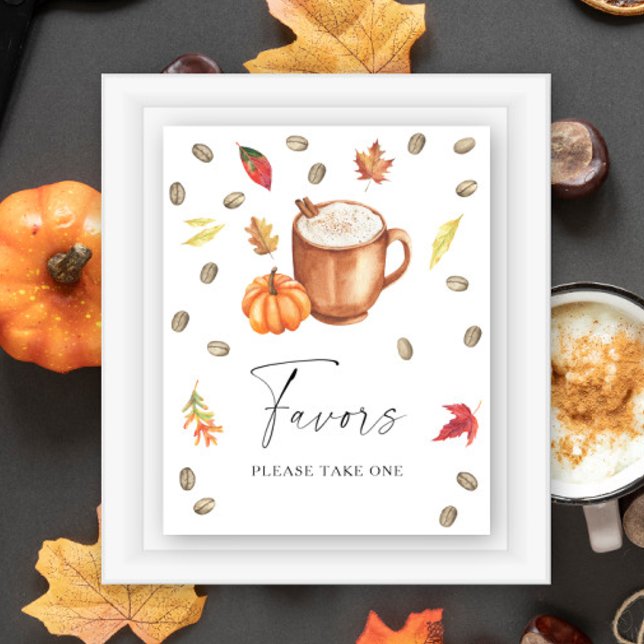 Pumpkin Coffee Bridal shower Favours Poster (Creator Uploaded)