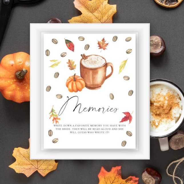 Pumpkin Coffee Memories with the bride Poster (Creator Uploaded)