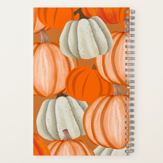 Pumpkin Collage Notebook Autumn Aesthetic Journal (Back)