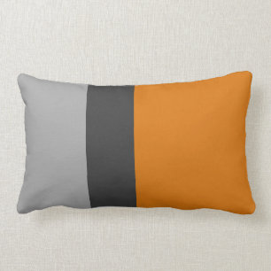 Pumpkin Colour Block Lumbar Pillow