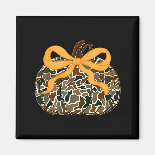 Pumpkin Coquette Bow Thanksgiving Autumn Fall Leav Magnet