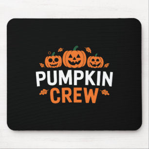 Pumpkin Crew Funny Matching Pumpkin Patch Family  Mouse Pad
