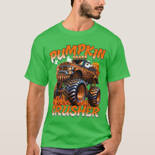 Pumpkin Crusher Monsterruck Ghosts Halloween for B T-Shirt