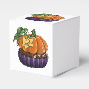Pumpkin Cupcake Favour Box