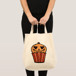 Pumpkin Cupcake Halloween Tote Bag