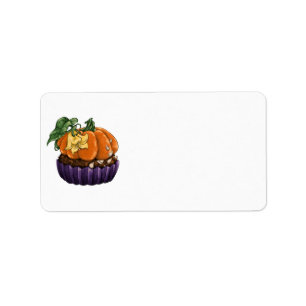 Pumpkin Cupcake Label