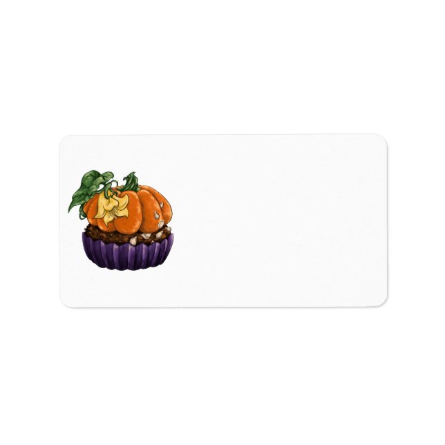 Pumpkin Cupcake Label (Front)