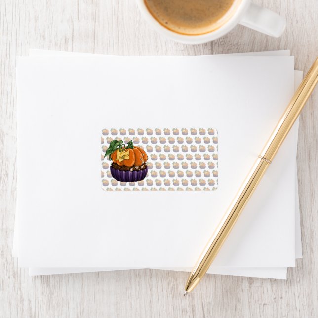 Pumpkin Cupcake Label (Insitu)