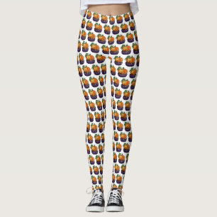 Pumpkin Cupcake Leggings