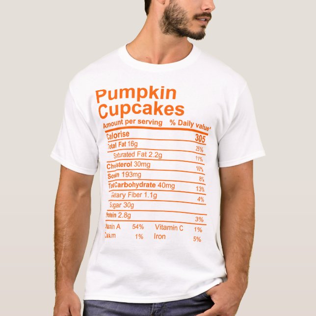 Pumpkin Cupcakes T-Shirt (Front)