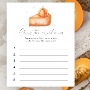 Pumpkin cutie pie - Guess the Sweet Mess Game