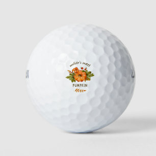 Pumpkin day golf balls