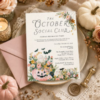 Pumpkin Decorating Party October Social Club