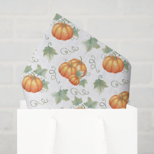 Pumpkin Decoupage Tissue Paper, Thanksgiving Fall Paper