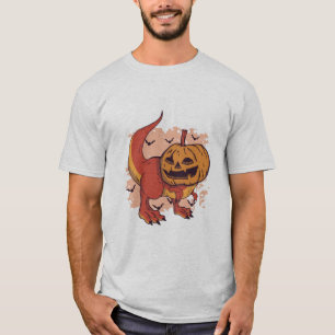 Pumpkin Dinosaur T-Rex T-Shirt