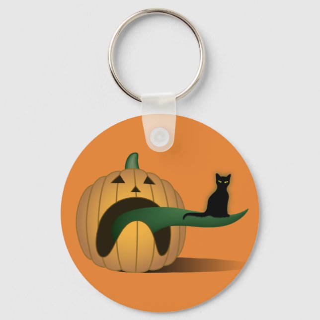 Pumpkin Disgust Key Ring (Front)