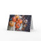 Pumpkin display greeting card