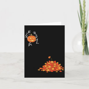 Pumpkin Dive Funny Fall Autumn Halloween Humour Card