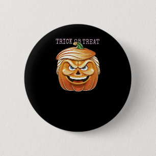 Pumpkin Donald, Funny Halloween Scary Classic 6 Cm Round Badge
