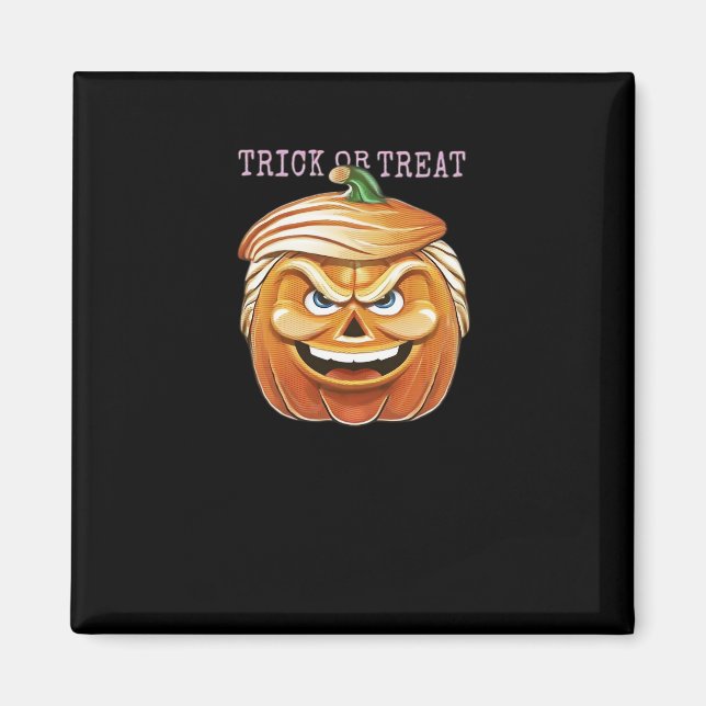 Pumpkin Donald, Funny Halloween Scary Classic Magnet (Front)