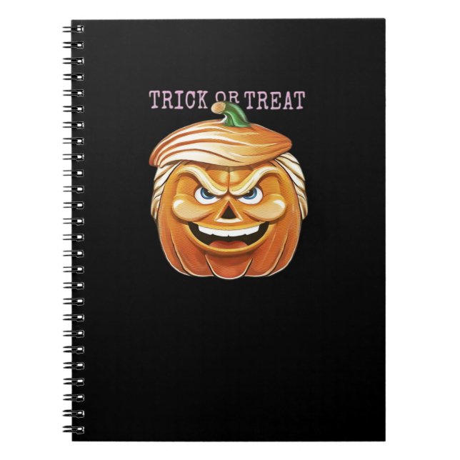 Pumpkin Donald, Funny Halloween Scary Classic Notebook (Front)