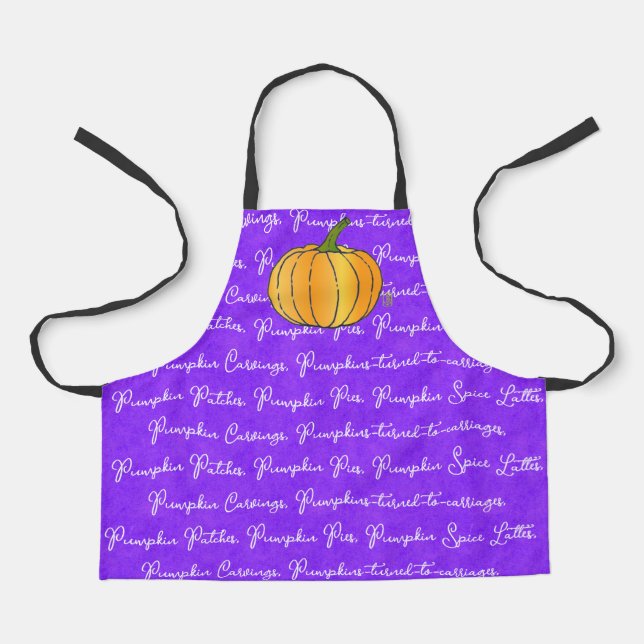 Pumpkin Don't Be Shy KID'S All-Over Print Apron (Front)
