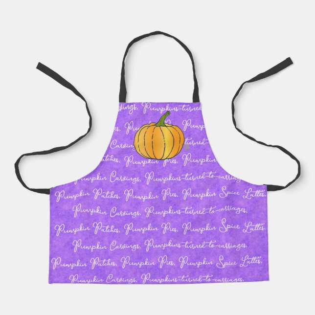 Pumpkin Don't Be Shy KID'S All-Over Print Apron (Front)