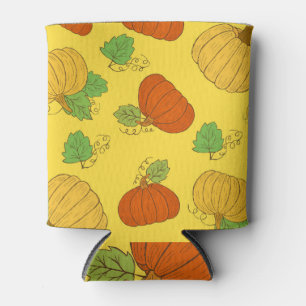 Pumpkin Doodle: Hand Drawn Seamless Can Cooler