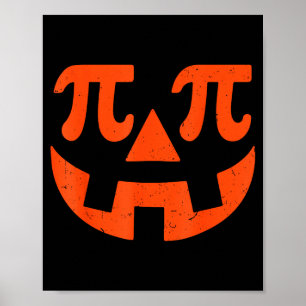 Pumpkin E Funny Math Thanksgiving Science Teacher Poster