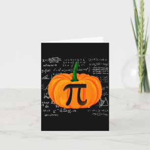 Pumpkin E Math Funny Halloween Thanksgiving Day Card