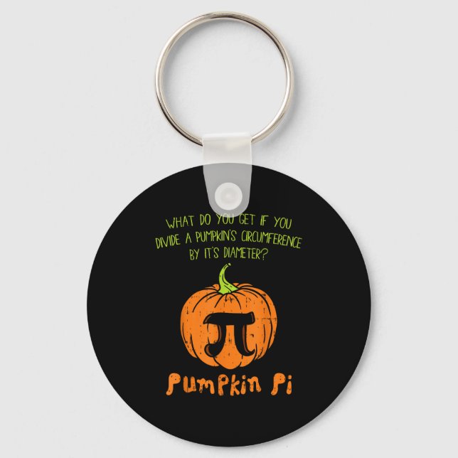 Pumpkin E Math Shirt Funny Halloween Thanksgiving  Key Ring (Front)