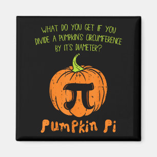 Pumpkin E Math Shirt Funny Halloween Thanksgiving Magnet