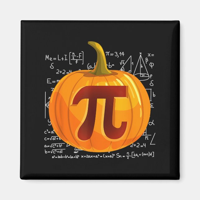Pumpkin E Math Shirt Funny Halloween Thanksgiving  Magnet (Front)