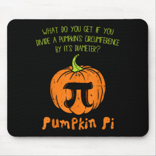 Pumpkin E Math Shirt Funny Halloween Thanksgiving Mouse Pad