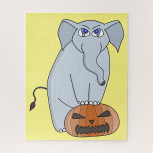 Pumpkin Elephant Jigsaw Puzzle